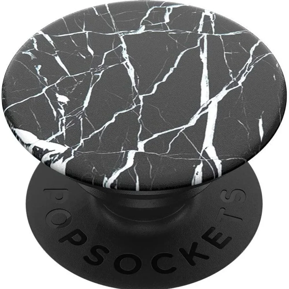 Black Marble Popsockets Single Grip & Stand Universal Phones and Tablet Holder
